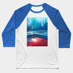 Blue red sea Baseball T-Shirt